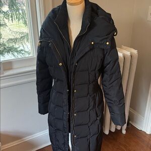 Cole Haan navy quilted down puffer Coat